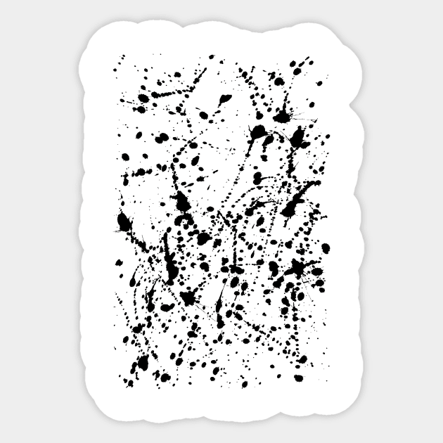 Splat White Sticker by Emeline